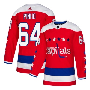 Men's Brian Pinho Washington Capitals Authentic Alternate Jersey - Red