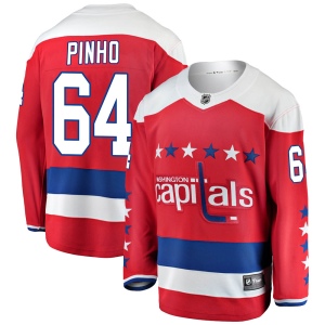 Men's Brian Pinho Washington Capitals Breakaway Alternate Jersey - Red