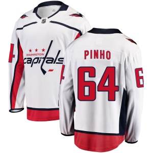 Men's Brian Pinho Washington Capitals Breakaway Away Jersey - White