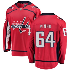 Men's Brian Pinho Washington Capitals Breakaway Home Jersey - Red