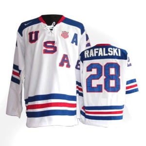 Men's Brian Rafalski Team USA Premier 1960 Throwback Olympic Hockey Jersey - White