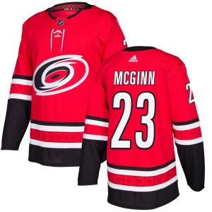 Men's Brock Mcginn Carolina Hurricanes Authentic Brock McGinn Jersey - Red