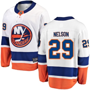 Men's Brock Nelson New York Islanders Breakaway Away Jersey - White