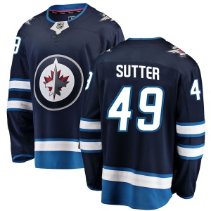 Men's Brody Sutter Winnipeg Jets Breakaway Home Jersey - Blue