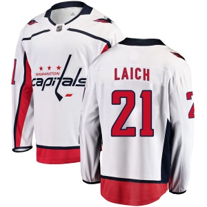 Men's Brooks Laich Washington Capitals Breakaway Away Jersey - White