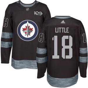 Men's Bryan Little Winnipeg Jets Authentic 1917-2017 100th Anniversary Jersey - Black