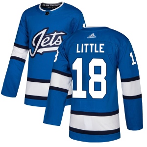 Men's Bryan Little Winnipeg Jets Authentic Alternate Jersey - Blue