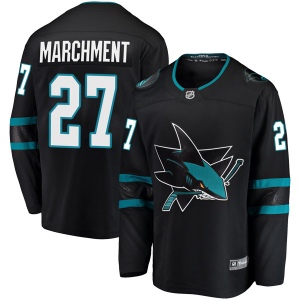 Men's Bryan Marchment San Jose Sharks Breakaway Alternate Jersey - Black