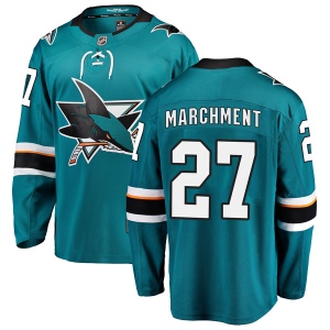 Men's Bryan Marchment San Jose Sharks Breakaway Home Jersey - Teal