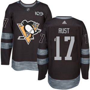 Men's Bryan Rust Pittsburgh Penguins Authentic 1917-2017 100th Anniversary Jersey - Black