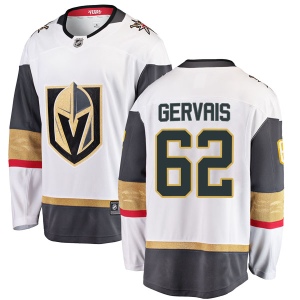 Men's Bryce Gervais Vegas Golden Knights Breakaway White Away Jersey - Gold