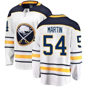 Men's Brycen Martin Buffalo Sabres Breakaway Away Jersey - White