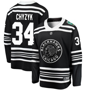 Men's Bryn Chyzyk Chicago Blackhawks 2019 Winter Classic Breakaway Jersey - Black