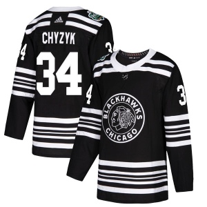 Men's Bryn Chyzyk Chicago Blackhawks Authentic 2019 Winter Classic Jersey - Black