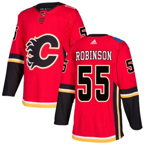 Men's Buddy Robinson Calgary Flames Authentic Home Jersey - Red