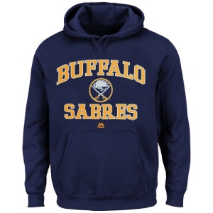 Men's Buffalo Sabres Heart & Soul Hoodie - - Navy Blue