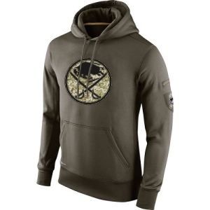 Men's Buffalo Sabres Salute To Service KO Performance Hoodie - Olive