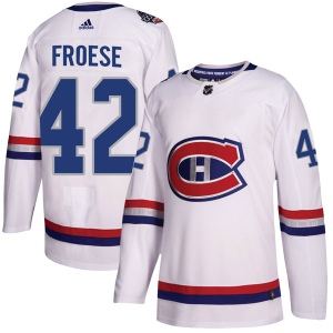 Men's Byron Froese Montreal Canadiens Authentic 2017 100 Classic Jersey - White