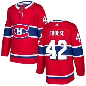 Men's Byron Froese Montreal Canadiens Authentic Home Jersey - Red