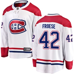 Men's Byron Froese Montreal Canadiens Breakaway Away Jersey - White