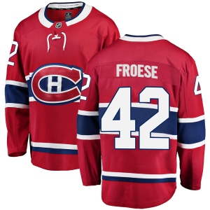 Men's Byron Froese Montreal Canadiens Breakaway Home Jersey - Red