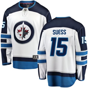 Men's C.J. Suess Winnipeg Jets Breakaway Away Jersey - White