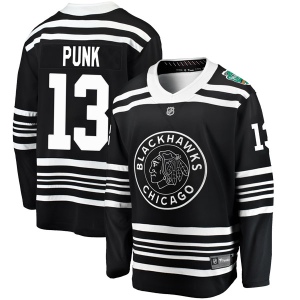 Men's CM Punk Chicago Blackhawks 2019 Winter Classic Breakaway Jersey - Black