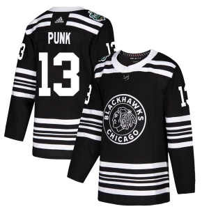 Men's CM Punk Chicago Blackhawks Authentic 2019 Winter Classic Jersey - Black