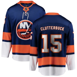 Men's Cal Clutterbuck New York Islanders Home Breakaway Jersey - Blue