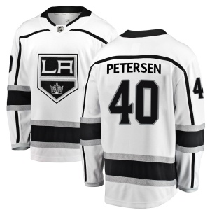 Men's Cal Petersen Los Angeles Kings Breakaway Away Jersey - White