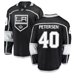 Men's Cal Petersen Los Angeles Kings Breakaway Home Jersey - Black