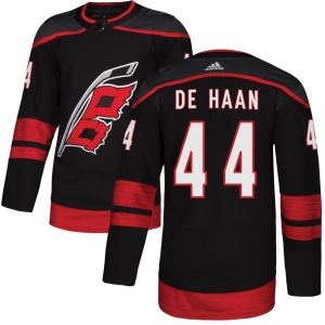 Men's Calvin de Haan Carolina Hurricanes Authentic Alternate Jersey - Black