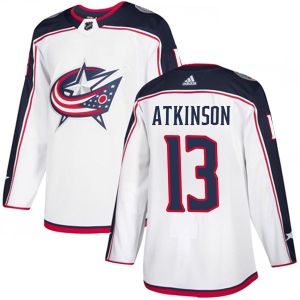 Men's Cam Atkinson Columbus Blue Jackets Authentic Away Jersey - White