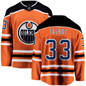 Men's Cam Talbot Edmonton Oilers Home Breakaway Jersey - Orange