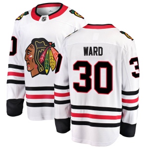 Men's Cam Ward Chicago Blackhawks Breakaway Away Jersey - White