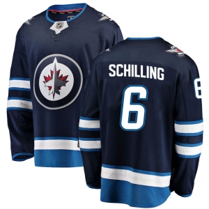 Men's Cameron Schilling Winnipeg Jets Breakaway Home Jersey - Blue