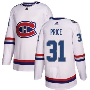 Men's Carey Price Montreal Canadiens Authentic 2017 100 Classic Jersey - White