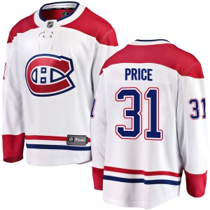 Men's Carey Price Montreal Canadiens Breakaway Away Jersey - White