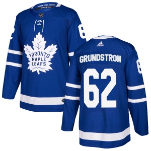 Men's Carl Grundstrom Toronto Maple Leafs Authentic Home Jersey - Blue