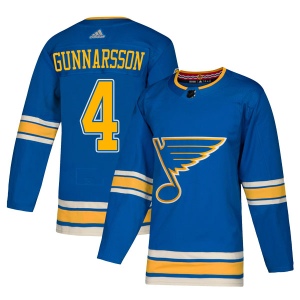 Men's Carl Gunnarsson St. Louis Blues Authentic Alternate Jersey - Blue