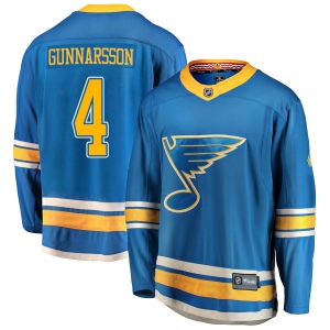 Men's Carl Gunnarsson St. Louis Blues Breakaway Alternate Jersey - Blue