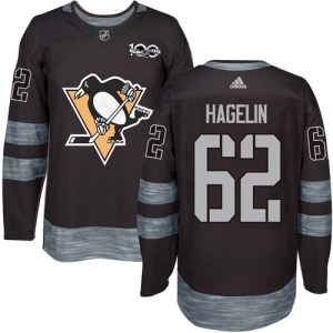 Men's Carl Hagelin Pittsburgh Penguins Authentic 1917-2017 100th Anniversary Jersey - Black