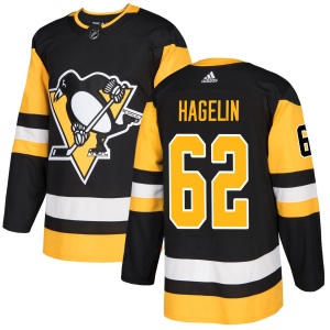 Men's Carl Hagelin Pittsburgh Penguins Authentic Jersey - Black