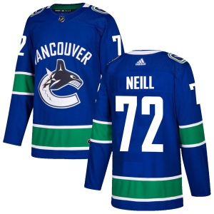 Men's Carl Neill Vancouver Canucks Authentic Home Jersey - Blue