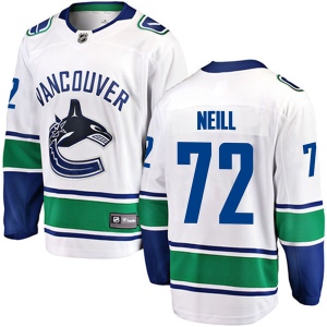 Men's Carl Neill Vancouver Canucks Breakaway Away Jersey - White