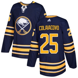 Men's Carlo Colaiacovo Buffalo Sabres Authentic Home Jersey - Navy