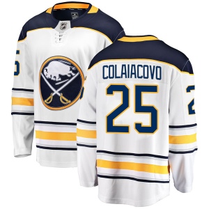 Men's Carlo Colaiacovo Buffalo Sabres Breakaway Away Jersey - White