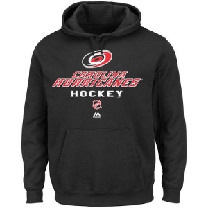 Men's Carolina Hurricanes Critical Victory Pullover Hoodie Sweatshirt - - Black