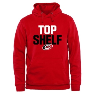 Men's Carolina Hurricanes Top Shelf Pullover Hoodie - - Scarlet