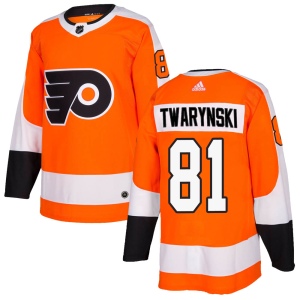 Men's Carsen Twarynski Philadelphia Flyers Authentic Home Jersey - Orange